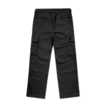 CARGO PANTS FRONT BLACK SIGNATURE D ON POCKETS