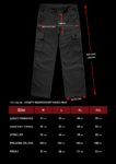 CARGO PANTS FRONT GREY SIGNATURE D ON POCKETS